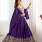 Crepe Silk Thread and Sequin Embroidered Lehenga Choli Set