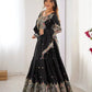 Crepe Silk Thread and Sequin Embroidered Lehenga Choli Set