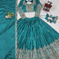 Crepe Silk Thread and Sequin Embroidered Lehenga Choli Set