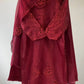 Crimson Embroidery Kurta Set with Dupatta