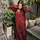 Crimson Embroidery Kurta Set with Dupatta
