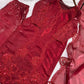 Crimson Embroidery Kurta Set with Dupatta