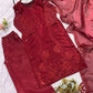 Crimson Embroidery Kurta Set with Dupatta