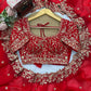 Crimson Sequin Embroidered Saree