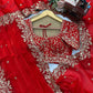 Crimson Sequin Embroidered Saree