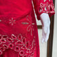 Crimson Sequin Floral Kurti
