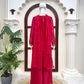 Crimson Sequin Floral Kurti