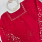 Crimson Sequin Floral Kurti