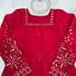 Crimson Sequin Floral Kurti