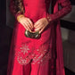 Crimson Sequin Floral Kurti