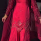Crimson Sequin Floral Kurti