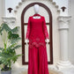 Crimson Sequin Floral Kurti