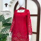 Crimson Sequin Floral Kurti