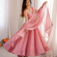 Crunchy Silk Anarkali Set with Swarovski Work Dupatta & Pant