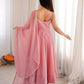 Crunchy Silk Anarkali Set with Swarovski Work Dupatta & Pant