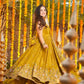 Crunchy Silk Embroidered Gown Sharara Set with Dupatta for Elegant look