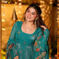 Crunchy Silk Embroidered Gown Sharara Set with Dupatta for Elegant look