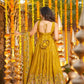 Crunchy Silk Embroidered Gown Sharara Set with Dupatta for Elegant look