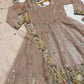 Crunchy Silk Embroidered Gown Sharara Set with Dupatta for Elegant look