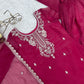 Crunchy Silk Embroidered Sharara Suit Set for Festive and Wedding Wear