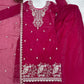 Crunchy Silk Embroidered Sharara Suit Set for Festive and Wedding Wear