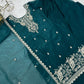 Crunchy Silk Embroidered Sharara Suit Set for Festive and Wedding Wear