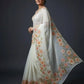 Crystal Organza Floral Embroidered Saree for Wedding and Festive Wear