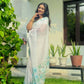 Crystal Organza Floral Embroidered Saree for Wedding and Festive Wear