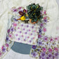 Crystal Organza Floral Embroidered Saree for Wedding and Festive Wear