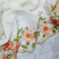 Crystal Organza Floral Embroidered Saree for Wedding and Festive Wear
