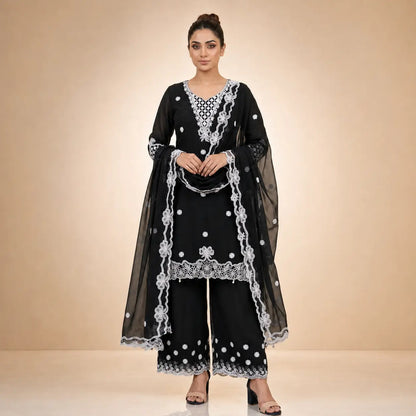 Cutwork Lace Georgette Suit