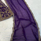 Deep Purple Zari Lehenga