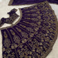 Deep Purple Zari Lehenga