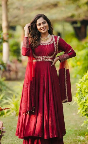 Designer Anarkali Suit Set for Festive and Wedding Functions