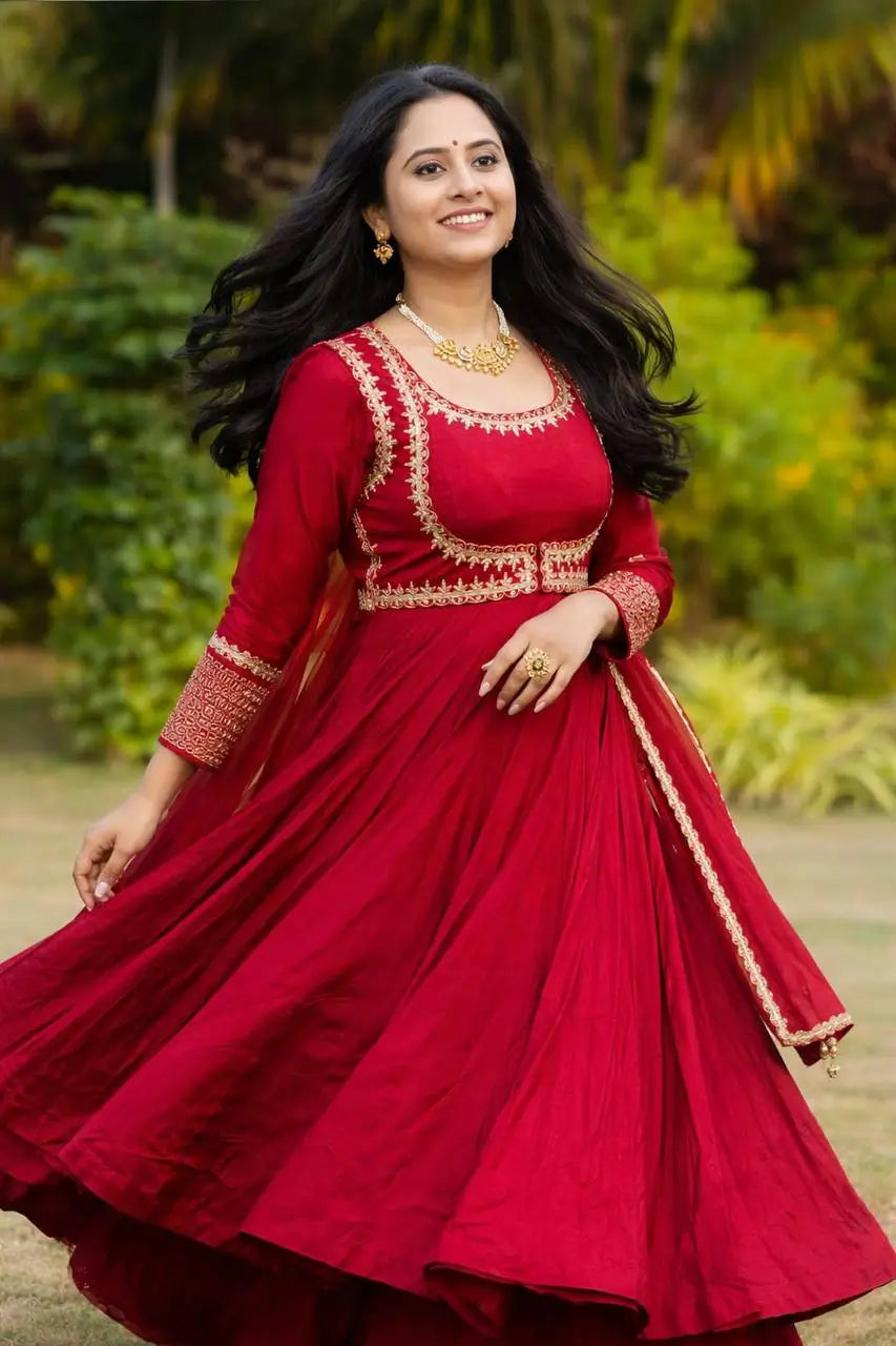 Designer Anarkali Suit Set for Festive and Wedding Functions