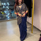 Designer Beads Embroidered Ready to Wear Saree for Festive and Party Wear