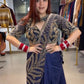 Designer Beads Embroidered Ready to Wear Saree for Festive and Party Wear
