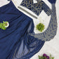 Designer Beads Embroidered Ready to Wear Saree for Festive and Party Wear