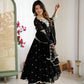 Designer Blooming Faux Embroidered Anarkali Gown Set