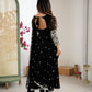 Designer Blooming Faux Embroidered Anarkali Gown Set