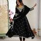 Designer Blooming Faux Embroidered Anarkali Gown Set