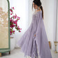 Designer Blooming Faux Embroidered Anarkali Gown Set
