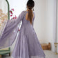 Designer Blooming Faux Embroidered Anarkali Gown Set