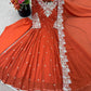 Designer Blooming Faux Embroidered Anarkali Gown Set