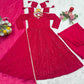 Designer Blooming Georgette Anarkali Suit Set