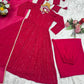 Designer Blooming Georgette Anarkali Suit Set