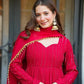 Designer Blooming Georgette Anarkali Suit Set