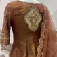 Designer Brown Shimmer Silk Lehenga Choli with Net Dupatta | Heavy Embroidery & Sequin Work