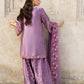 Designer Chinnon Silk Embroidered Sharara Set