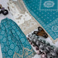 Designer Chinon Sharara Suit with Digital Print & Mirror Work
